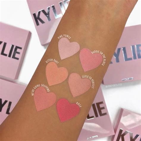 kylie cosmetics blush shades.